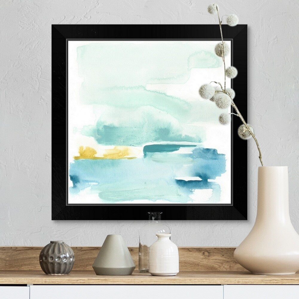 "Liquid Shoreline II" Black Framed Print
