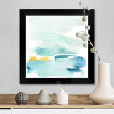 "Liquid Shoreline II" Black Framed Print