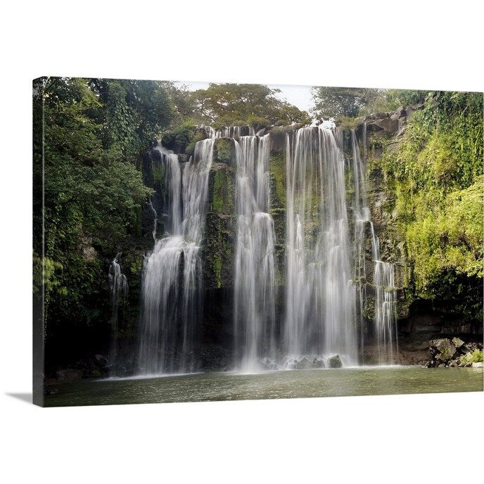 "Llanos De Cortez Waterfall, La Libertad, Guanacaste, Costa Rica" Canvas Wall Art