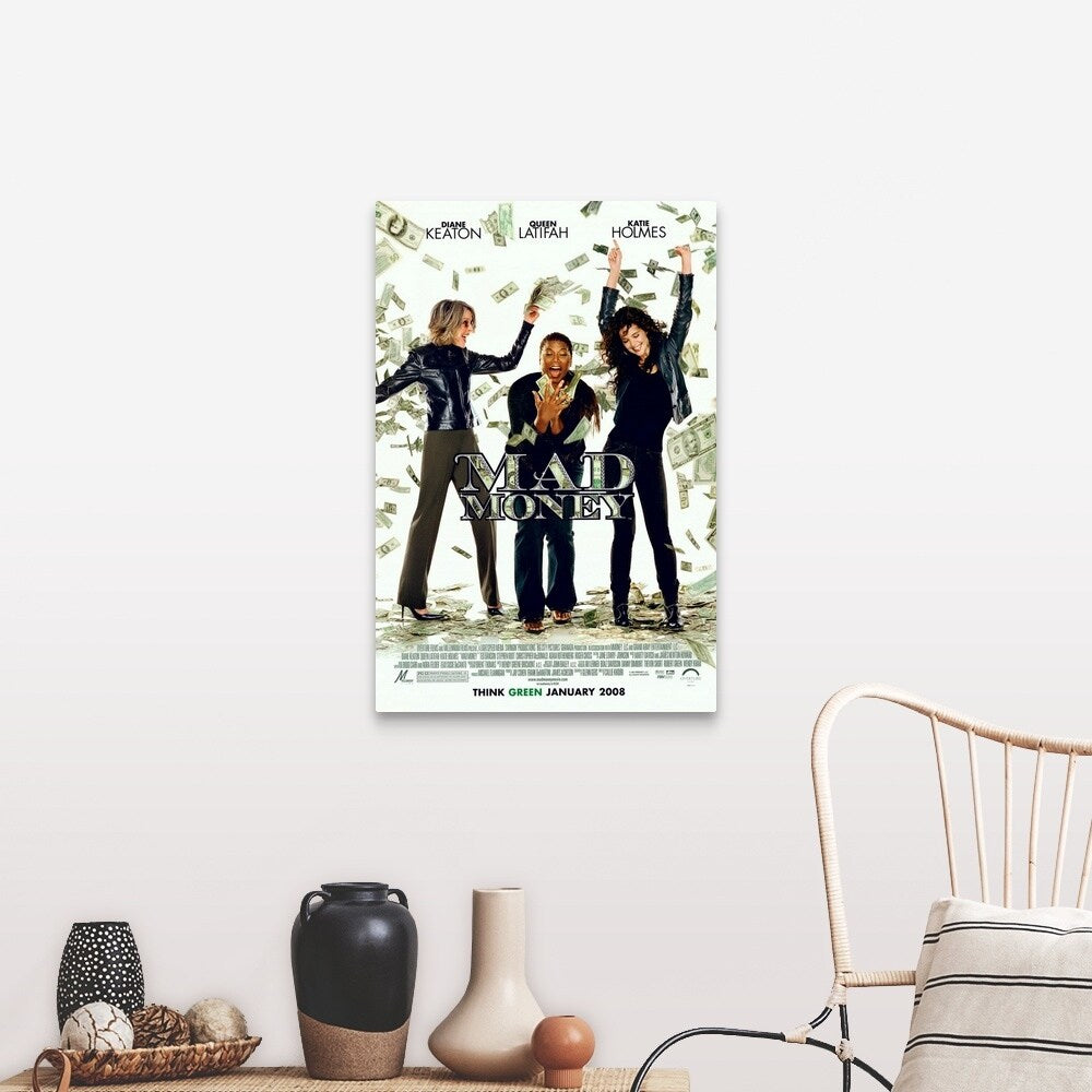 "Mad Money - Movie Poster" Canvas Wall Art