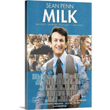 "Milk - Movie Poster - German" Canvas Wall Art