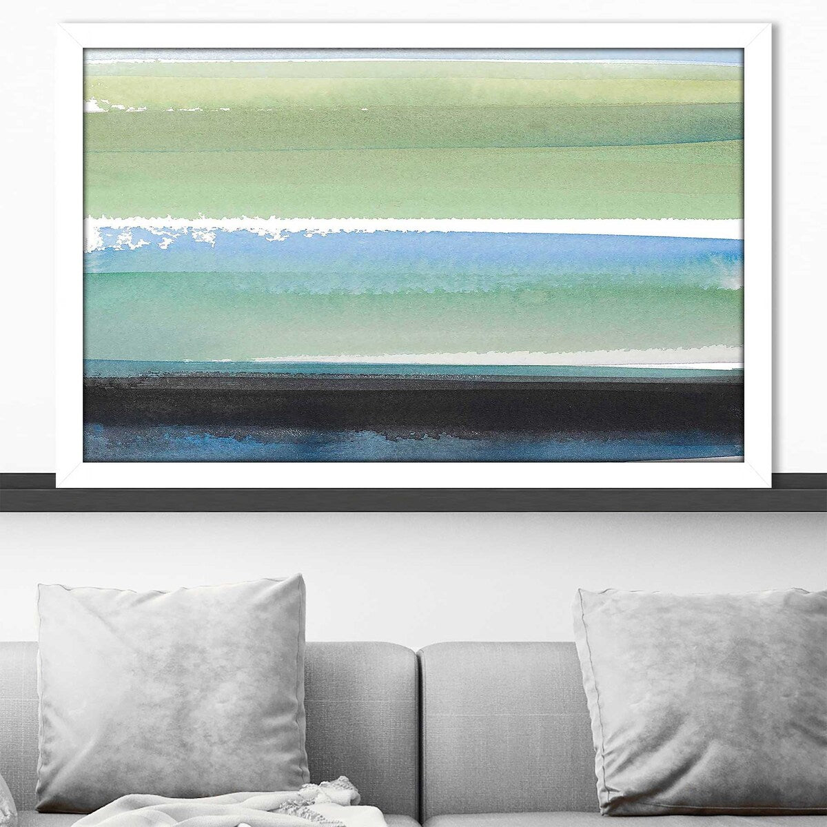 "Morning Pasture Square III (Horizontal)" Print on Acrylic