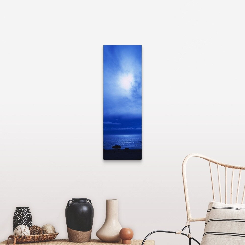 "Ocean at night, Bandon State Natural Area, Bandon, Coos County, Oregon" Canvas Wall Art