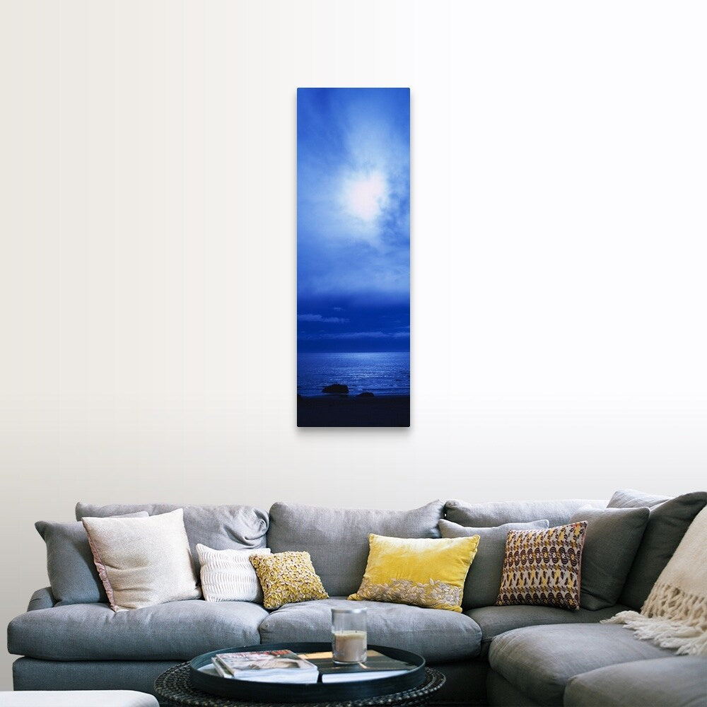 "Ocean at night, Bandon State Natural Area, Bandon, Coos County, Oregon" Canvas Wall Art