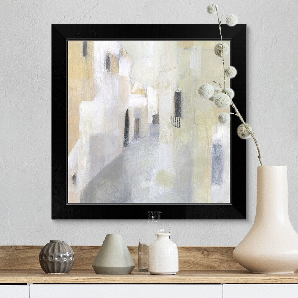 "Pausa I" Black Framed Print