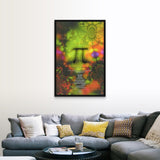 "Pi (1998)" Black Float Frame Canvas Art
