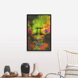 "Pi (1998)" Black Float Frame Canvas Art