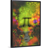 "Pi (1998)" Black Float Frame Canvas Art