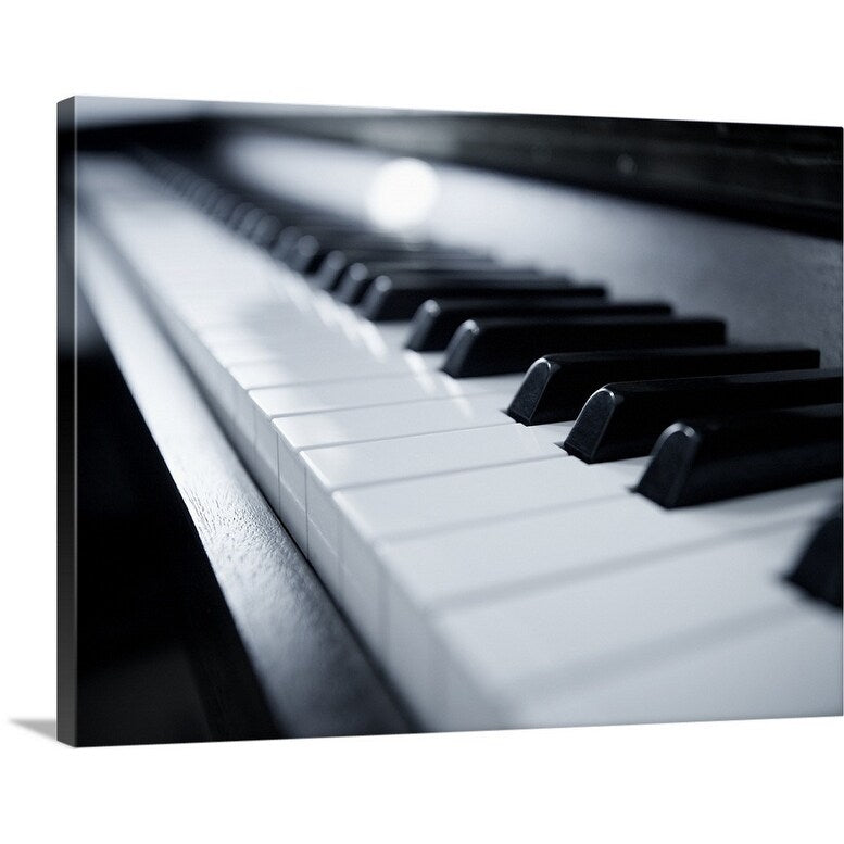 "Piano keys detail." Canvas Wall Art