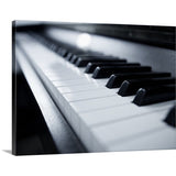 "Piano keys detail." Canvas Wall Art