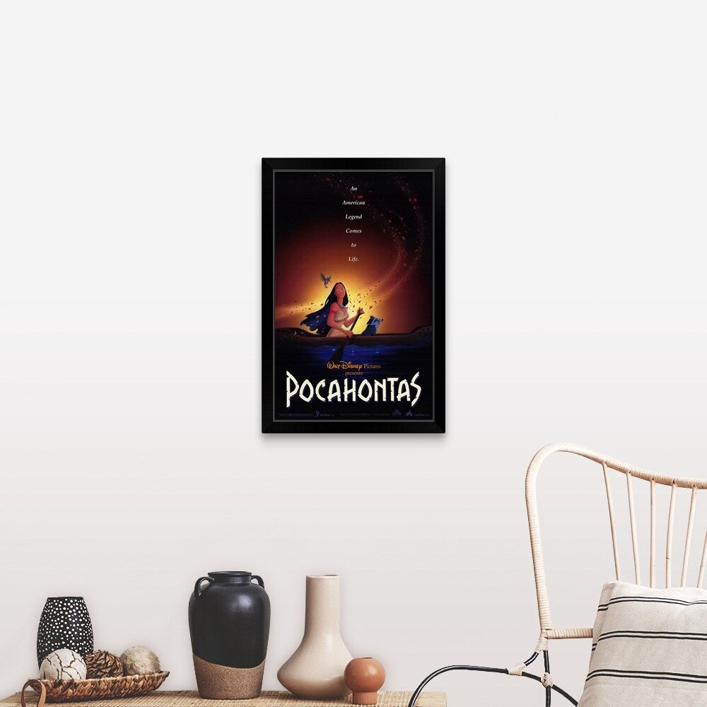 "Pocahontas (1995)" Black Framed Print