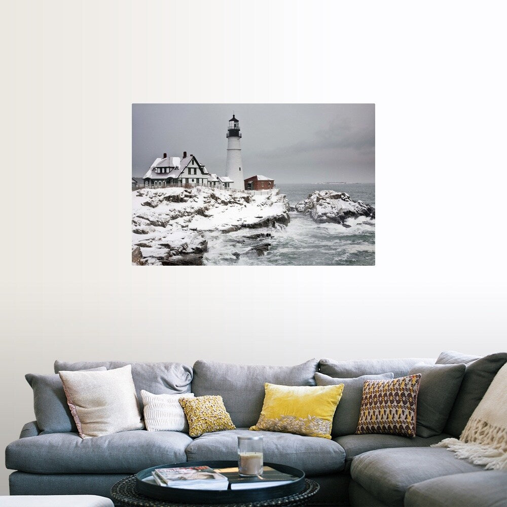 "Portland Head Lighthouse" Poster Print - Multi
