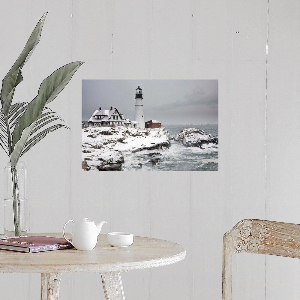 "Portland Head Lighthouse" Poster Print - Multi