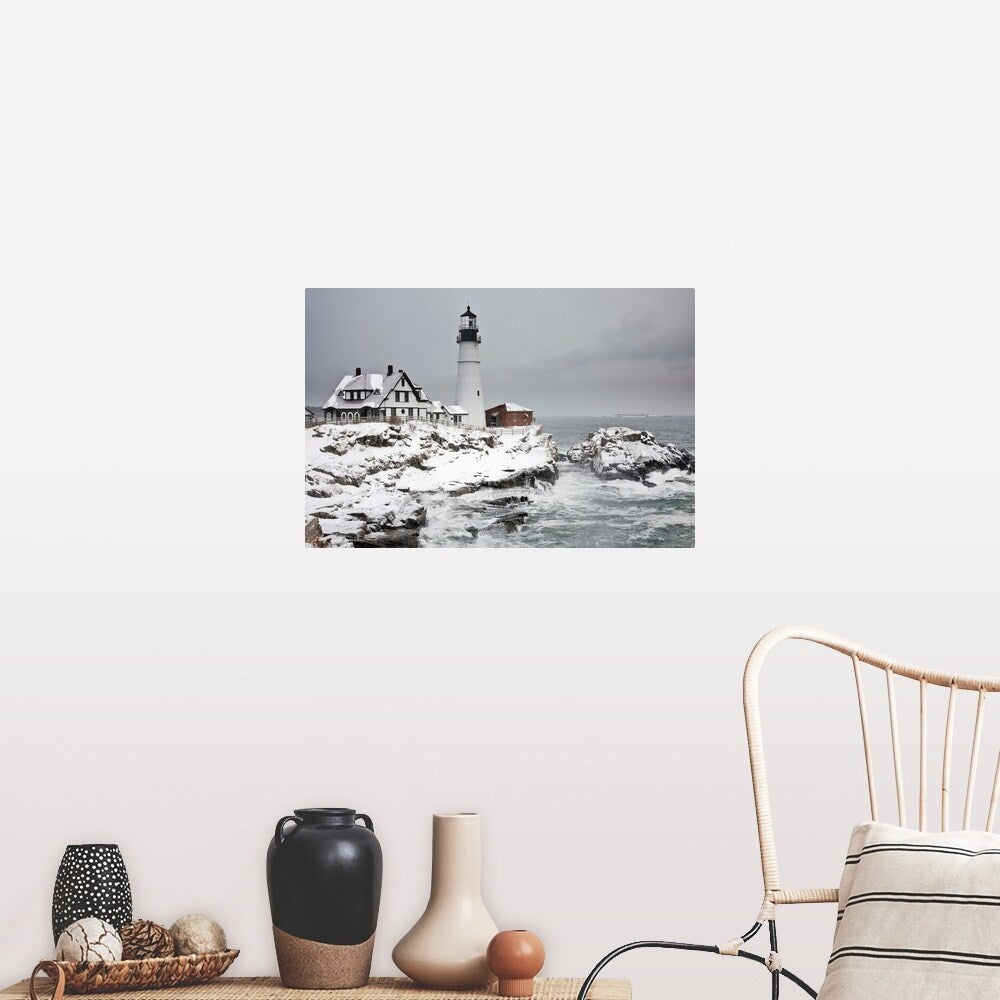 "Portland Head Lighthouse" Poster Print - Multi