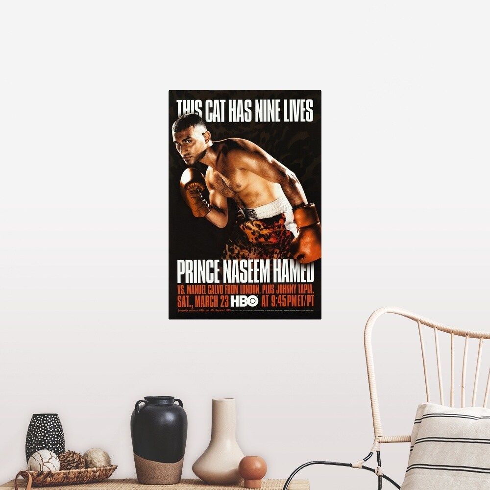 "Prince Naseem Hamed vs Manuel Calvo (2002)" Poster Print