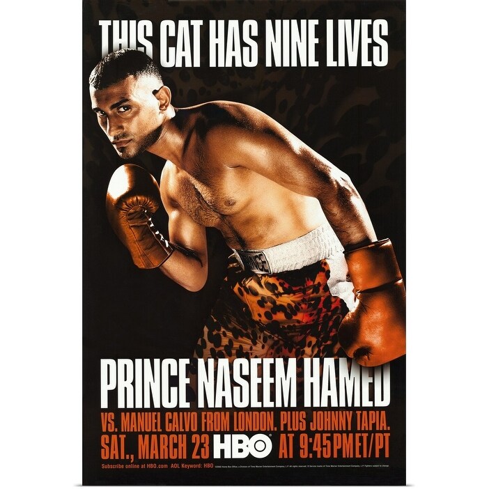 "Prince Naseem Hamed vs Manuel Calvo (2002)" Poster Print