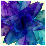 "Purple Blue Teal Paper" Poster Print