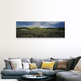 "Rainbow over a rolling landscape, Taos, New Mexico" Canvas Wall Art