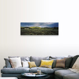 "Rainbow over a rolling landscape, Taos, New Mexico" Canvas Wall Art