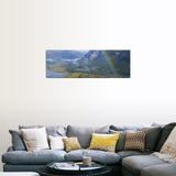 "Rainbow over a valley, Conejos County, Colorado" Poster Print