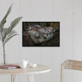 "Red Forest" Black Float Frame Canvas Art
