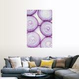 "Red onion slice" Poster Print - Multi