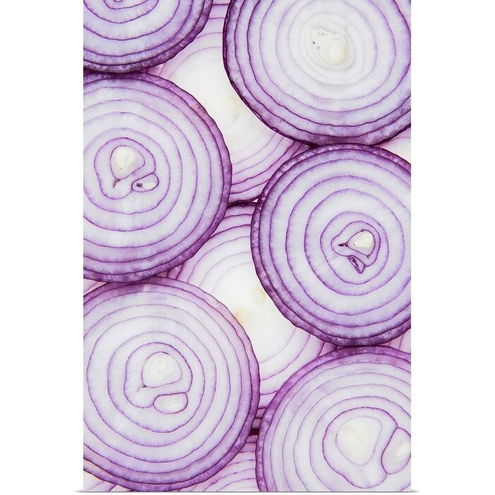 "Red onion slice" Poster Print - Multi