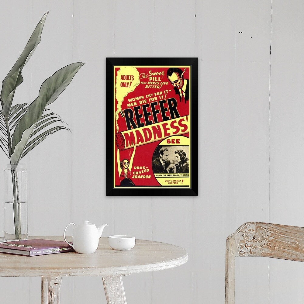 "Reefer Madness (1936)" Black Framed Print
