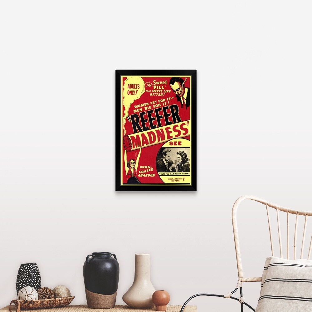 "Reefer Madness (1936)" Black Framed Print