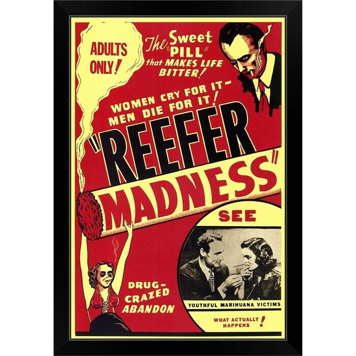 "Reefer Madness (1936)" Black Framed Print