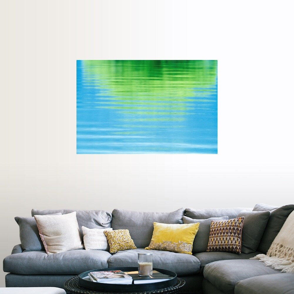 "Reflection of a tree in water" Poster Print - Multi