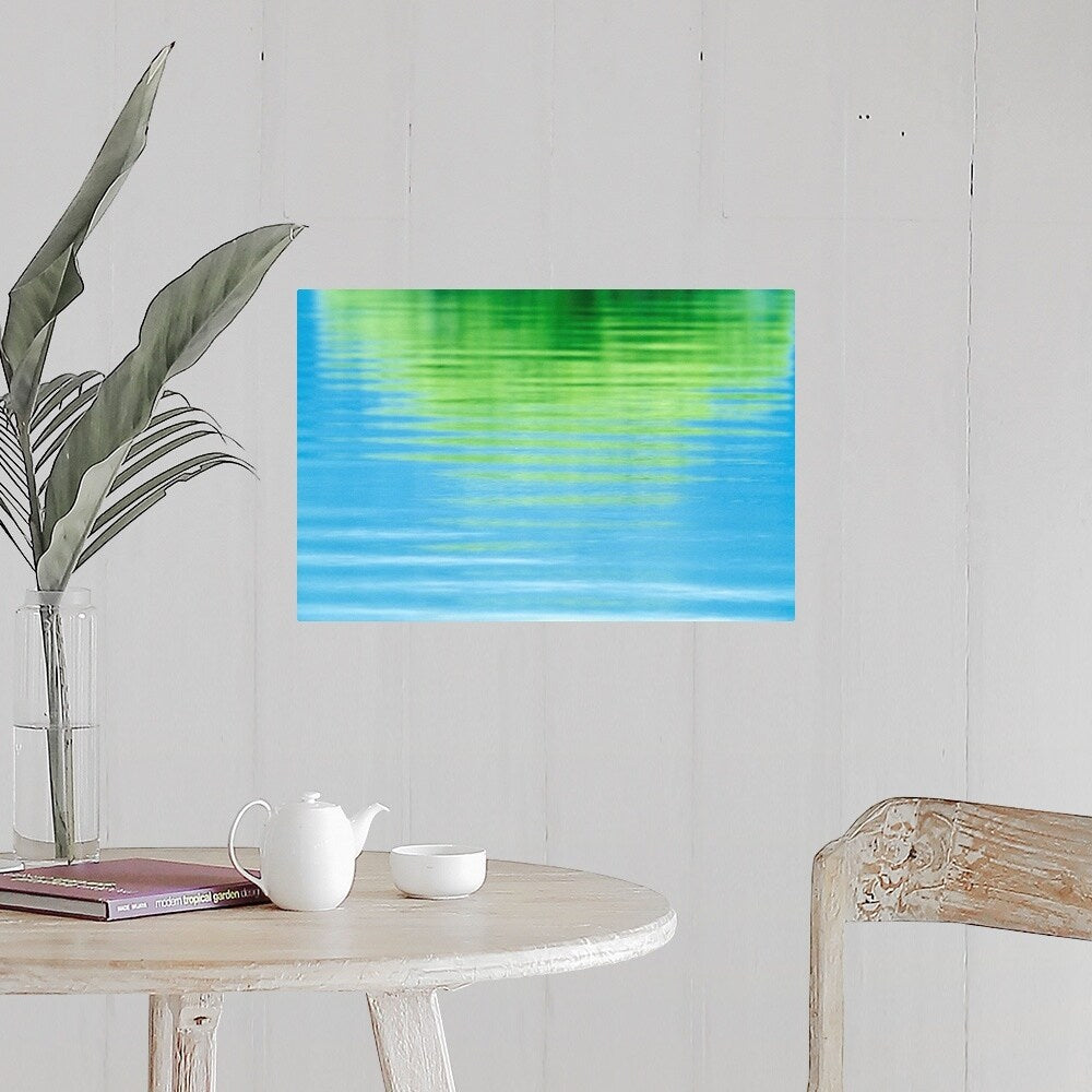 "Reflection of a tree in water" Poster Print - Multi