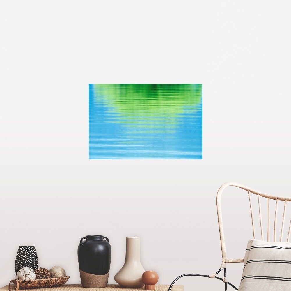 "Reflection of a tree in water" Poster Print - Multi