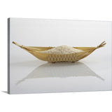 "Rice in a woven basket" Canvas Wall Art