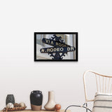 "Rodeo Drive, Beverly Hills sign" Black Framed Print