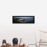 "Roebling Suspension Bridge Cincinnati OH" Black Framed Print