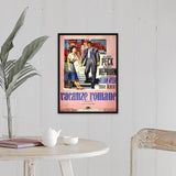 "Roman Holiday (1953)" Black Float Frame Canvas Art