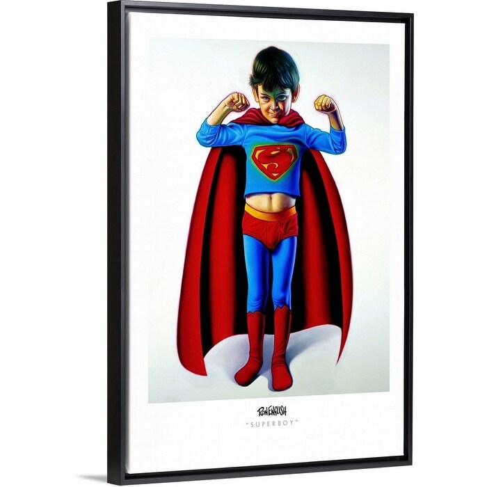 "Ron English ()" Black Float Frame Canvas Art