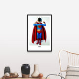 "Ron English ()" Black Float Frame Canvas Art