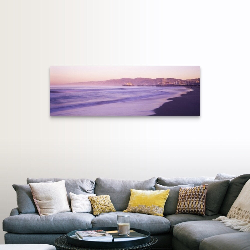 "Santa Monica Pier CA" Canvas Wall Art