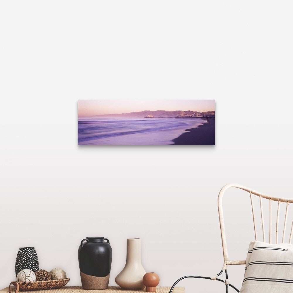"Santa Monica Pier CA" Canvas Wall Art