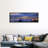 "Seattle WA" Black Float Frame Canvas Art