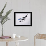 "Semi Plum I" Black Framed Print