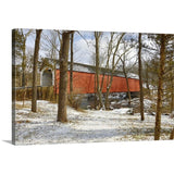 "Sheard's Mill covered bridge, eastern PA" Canvas Wall Art