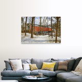 "Sheard's Mill covered bridge, eastern PA" Canvas Wall Art