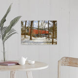 "Sheard's Mill covered bridge, eastern PA" Canvas Wall Art