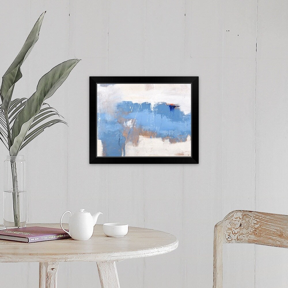 "Silk Screen I" Black Framed Print