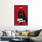 "Sin City (2005)" Black Float Frame Canvas Art