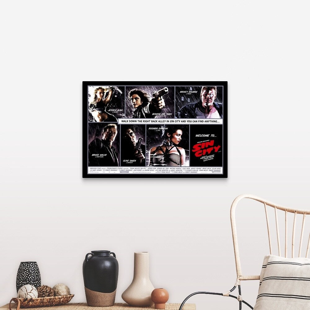 "Sin City (2005)" Canvas Wall Art