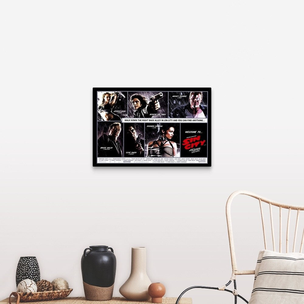 "Sin City (2005)" Canvas Wall Art
